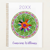 Jouw naam toevoegen | Modern Otomi-ontwerp Planner (Voorkant)