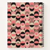 Jouw naam toevoegen | Modern roze patroon uit de m Notitieboek (Achterkant)