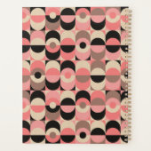 Jouw naam toevoegen | Modern roze patroon uit de m Planner (Achterkant)