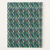 Jouw naam toevoegen | Moderne Blauwgroen en koraal Planner (Achterkant)