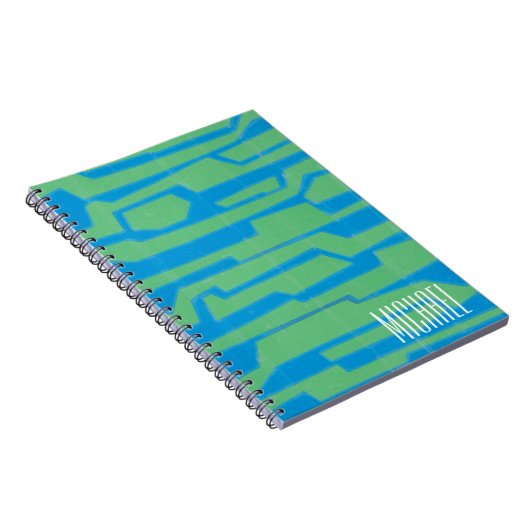 Jouw naam toevoegen | Moderne circuit V Notitieboek (Rechterzijde)