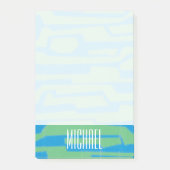 Jouw naam toevoegen | Moderne circuit V Post-it® Notes (Voorkant)