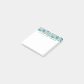 Jouw naam toevoegen | Moderne en middeleeuwse bloe Post-it® Notes (Schuin)