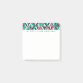 Jouw naam toevoegen | Moderne geometrische gemidde Post-it® Notes (Voorkant)