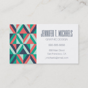 Jouw naam toevoegen   Moderne geometrische gemidde Visitekaartje