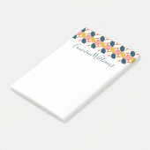 Jouw naam toevoegen | Moderne lederen patroon uit Post-it® Notes (Schuin)