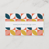 Jouw naam toevoegen | Moderne lederen patroon uit  Visitekaartje (Achterkant)