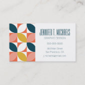 Jouw naam toevoegen | Moderne lederen patroon uit  Visitekaartje (Voorkant)