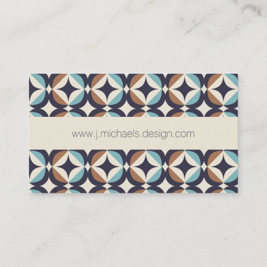 Jouw naam toevoegen | Moderne, moderne bruine en B Visitekaartje (Achterkant)