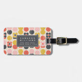 Jouw naam toevoegen | Moderne vormgeving van het m Bagagelabel (Voorkant horizontaal)