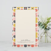 Jouw naam toevoegen | Moderne vormgeving van het m Briefpapier (Staand voorkant)