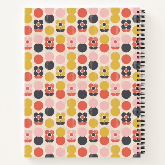 Jouw naam toevoegen | Moderne vormgeving van het m Notitieboek (Achterkant)