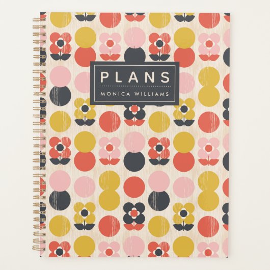 Jouw naam toevoegen | Moderne vormgeving van het m Planner (Voorkant)