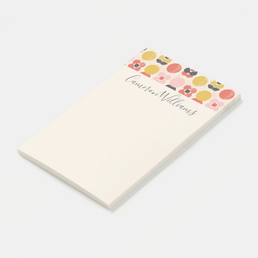 Jouw naam toevoegen | Moderne vormgeving van het m Post-it® Notes (Schuin)