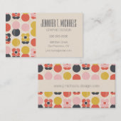 Jouw naam toevoegen | Moderne vormgeving van het m Visitekaartje (Voorkant / Achterkant)