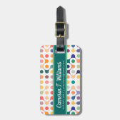 Jouw naam toevoegen | Moleculair constructiepatroo Bagagelabel (Voorkant verticaal)