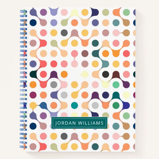 Jouw naam toevoegen | Moleculair constructiepatroo Notitieboek (Voorkant)