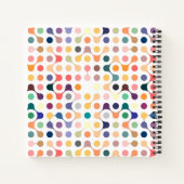 Jouw naam toevoegen | molecuulstructuurpatroon notitieboek (Achterkant)