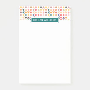 Jouw naam toevoegen   molecuulstructuurpatroon post-it® notes