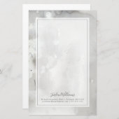 Jouw naam toevoegen | Mystieke objecten — grijs Briefpapier (Voorkant / Achterkant)