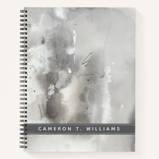 Jouw naam toevoegen | Mystieke objecten — grijs Notitieboek (Voorkant)