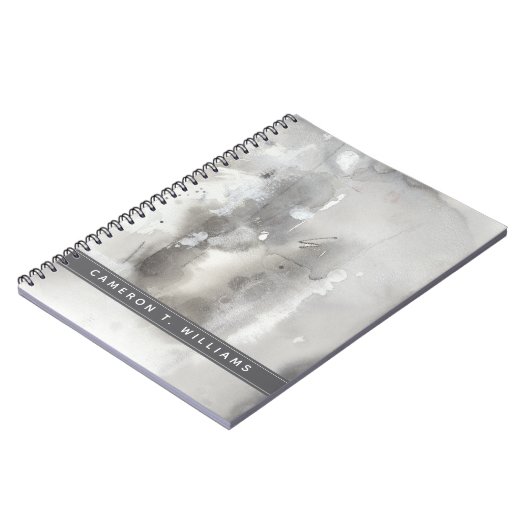 Jouw naam toevoegen | Mystieke objecten — grijs Notitieboek (Linkerzijde)