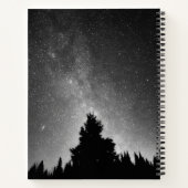 Jouw naam toevoegen | nachtelijke hemel notitieboek (Achterkant)