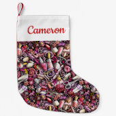 Jouw naam toevoegen | Nail Studio Pattern Kleine Kerstsok (Voorkant)