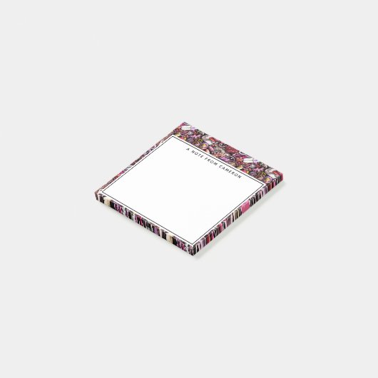 Jouw naam toevoegen | Nail Studio Pattern Post-it® Notes (Schuin)