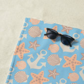 Jouw naam toevoegen | Nautisch patroonpasta Strandlaken (In situ)