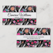 Jouw naam toevoegen | Neon Makeup Pattern Visitekaartje (Voorkant / Achterkant)