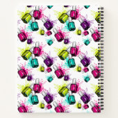 Jouw naam toevoegen | Neon Nail Pools patroonpatro Notitieboek (Achterkant)