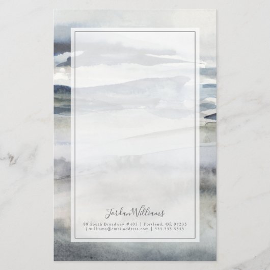 Jouw naam toevoegen | Neutraal zout Briefpapier (Voorkant)