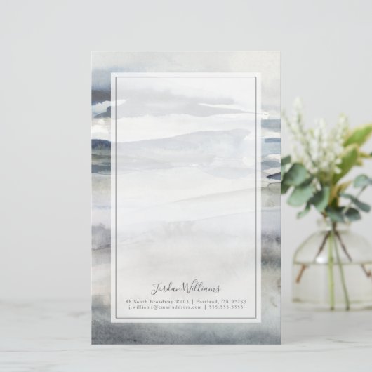 Jouw naam toevoegen | Neutraal zout Briefpapier (Staand voorkant)