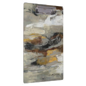 Jouw naam toevoegen | Neutrale Abstracte grijze af Klembord (Rechts)