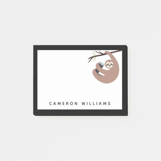 Jouw naam toevoegen | Niet snel Drink koffie Post-it® Notes (Voorkant)