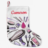 Jouw naam toevoegen | Ontwerp van nieuwe cirkel Kleine Kerstsok (Voorkant)