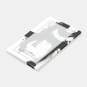 Jouw naam toevoegen | Onyx Gesture - zwarte verfla Post-it® Notes (Schuin)