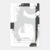 Jouw naam toevoegen | Onyx Gesture - zwarte verfla Post-it® Notes (Voorkant)