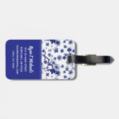 Jouw naam toevoegen | Oriental Sakura Branch Patte Bagagelabel (Achterkant horizontaal)