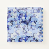 Jouw naam toevoegen | Paars microbe-patroon Notitieboek (Achterkant)