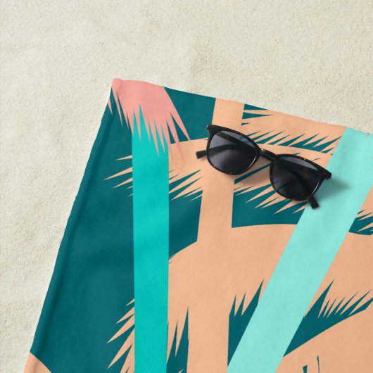 Jouw naam toevoegen | Palmboomstammen Strandlaken (In situ)