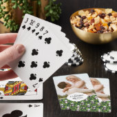 Jouw naam toevoegen | Panda met Bamboe Waterverf P Pokerkaarten (Insitu)