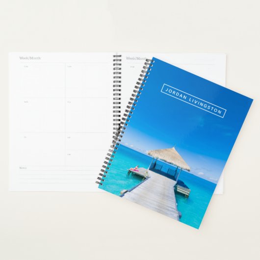 Jouw naam toevoegen | Paradise Beach | Tropisch Re Planner (Display)