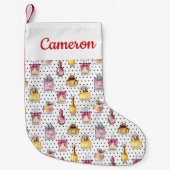 Jouw naam toevoegen | Parfum flespatroon Kleine Kerstsok (Voorkant)