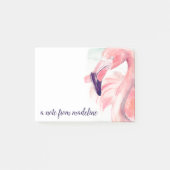 Jouw naam toevoegen | Pastel Flamingo Post-it® Notes (Voorkant)