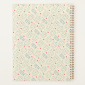 Jouw naam toevoegen | Pastel Happy Teeth Pattern Planner (Achterkant)