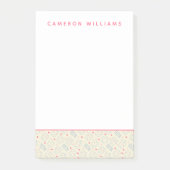 Jouw naam toevoegen | Pastel Happy Teeth Pattern Post-it® Notes (Voorkant)