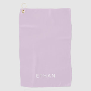 Jouw naam toevoegen Pastel-Paars Golfhanddoek