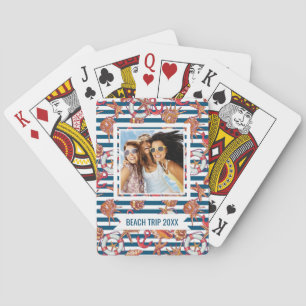 Jouw naam toevoegen Patroon met staarten en staa Pokerkaarten